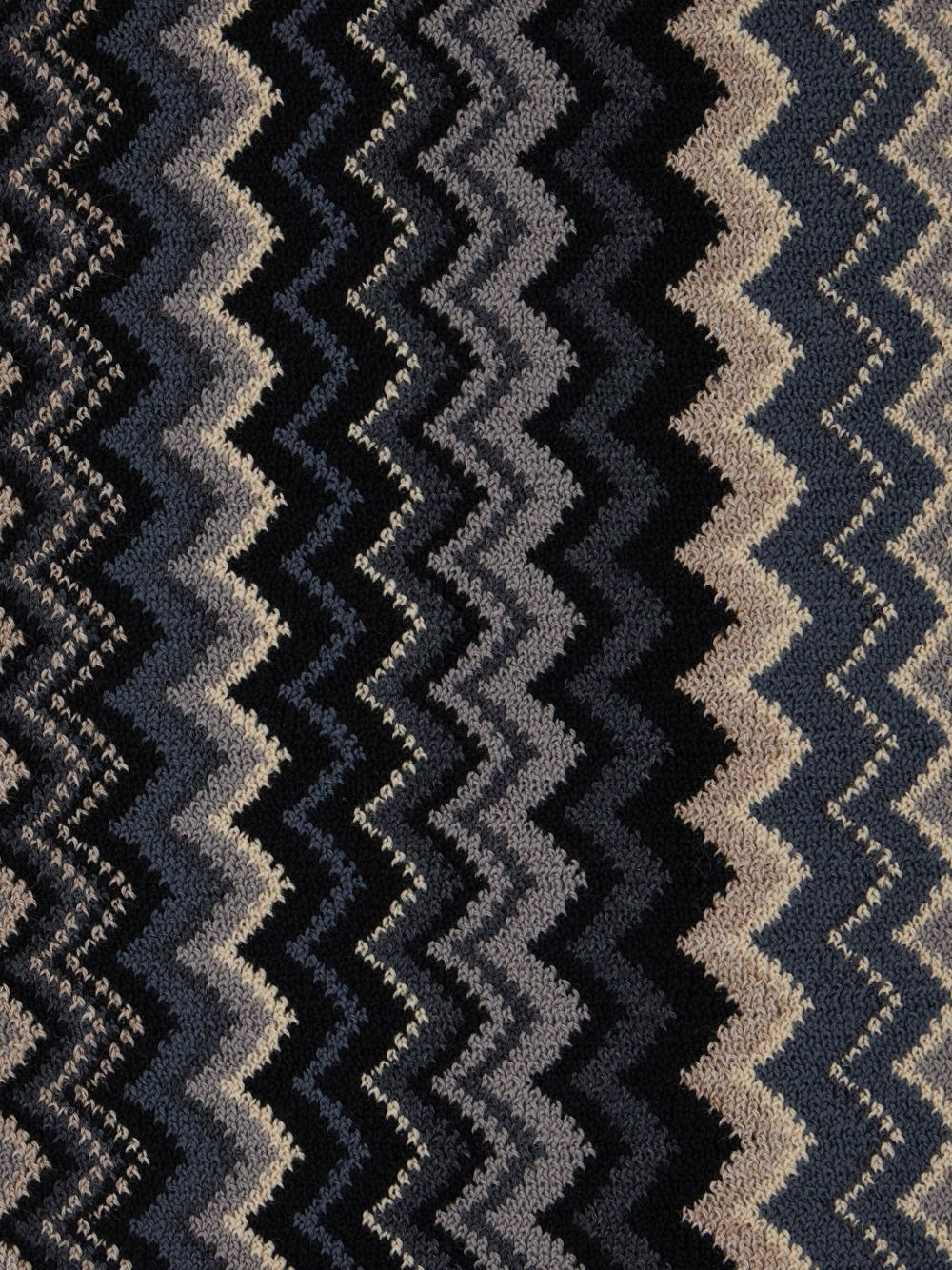 zigzag fringed scarf - 3