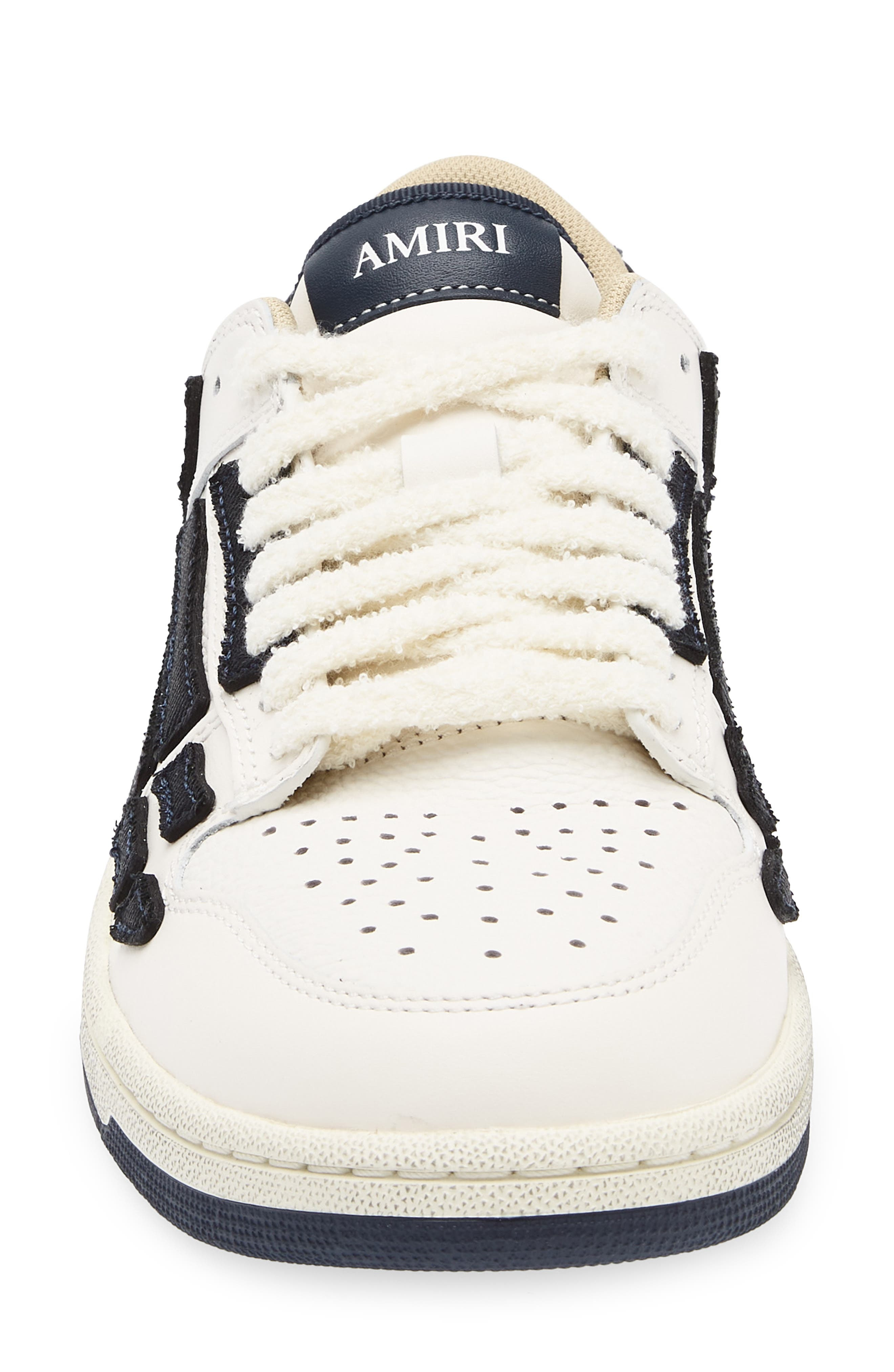 AMIRI Denim Skel Low Top Sneaker in Wet Shimmer at Nordstrom - 4