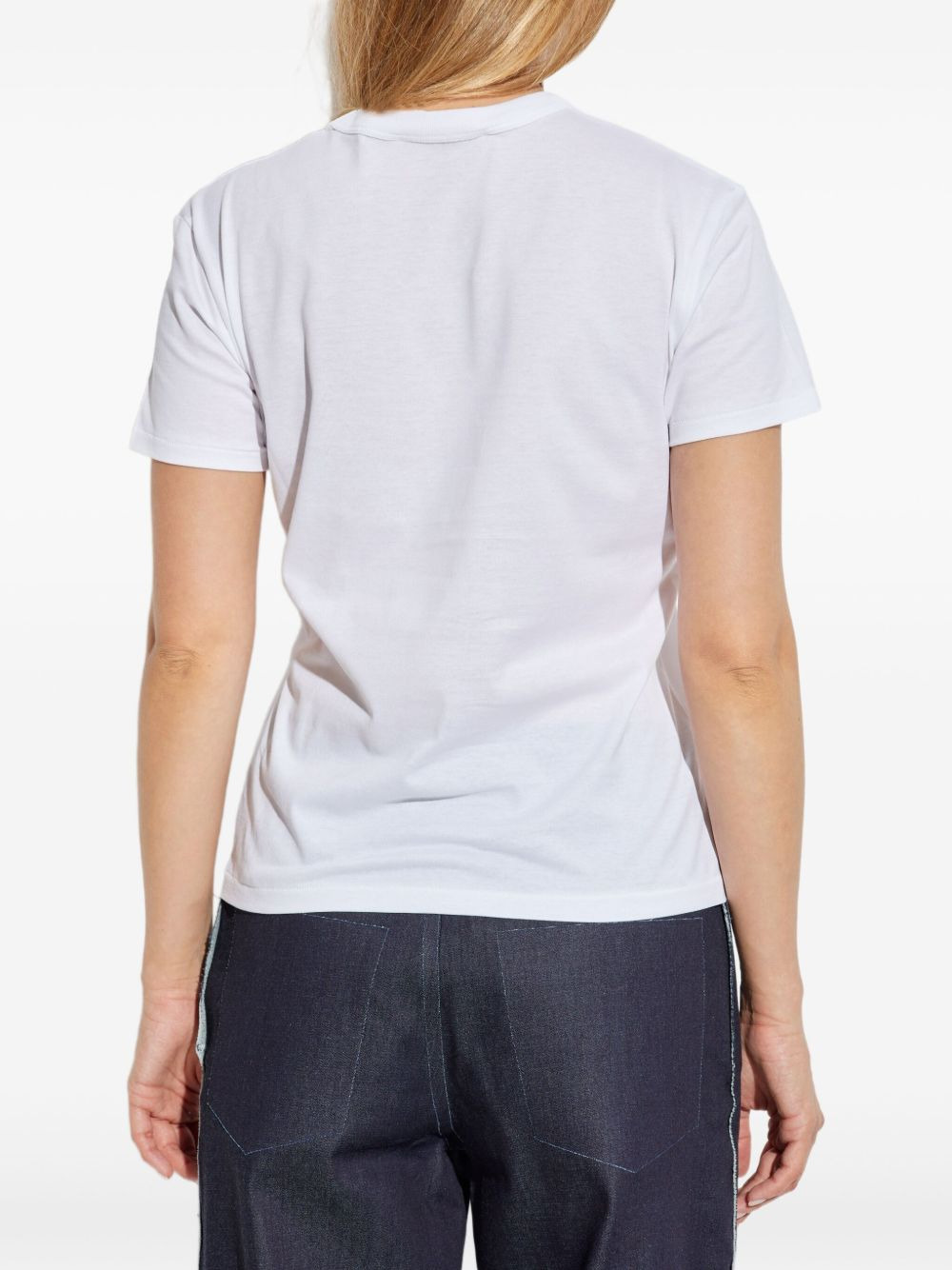 embroidered flower T-shirt - 4