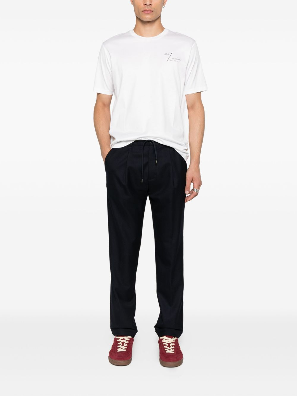 pleated drawstring trousers - 2