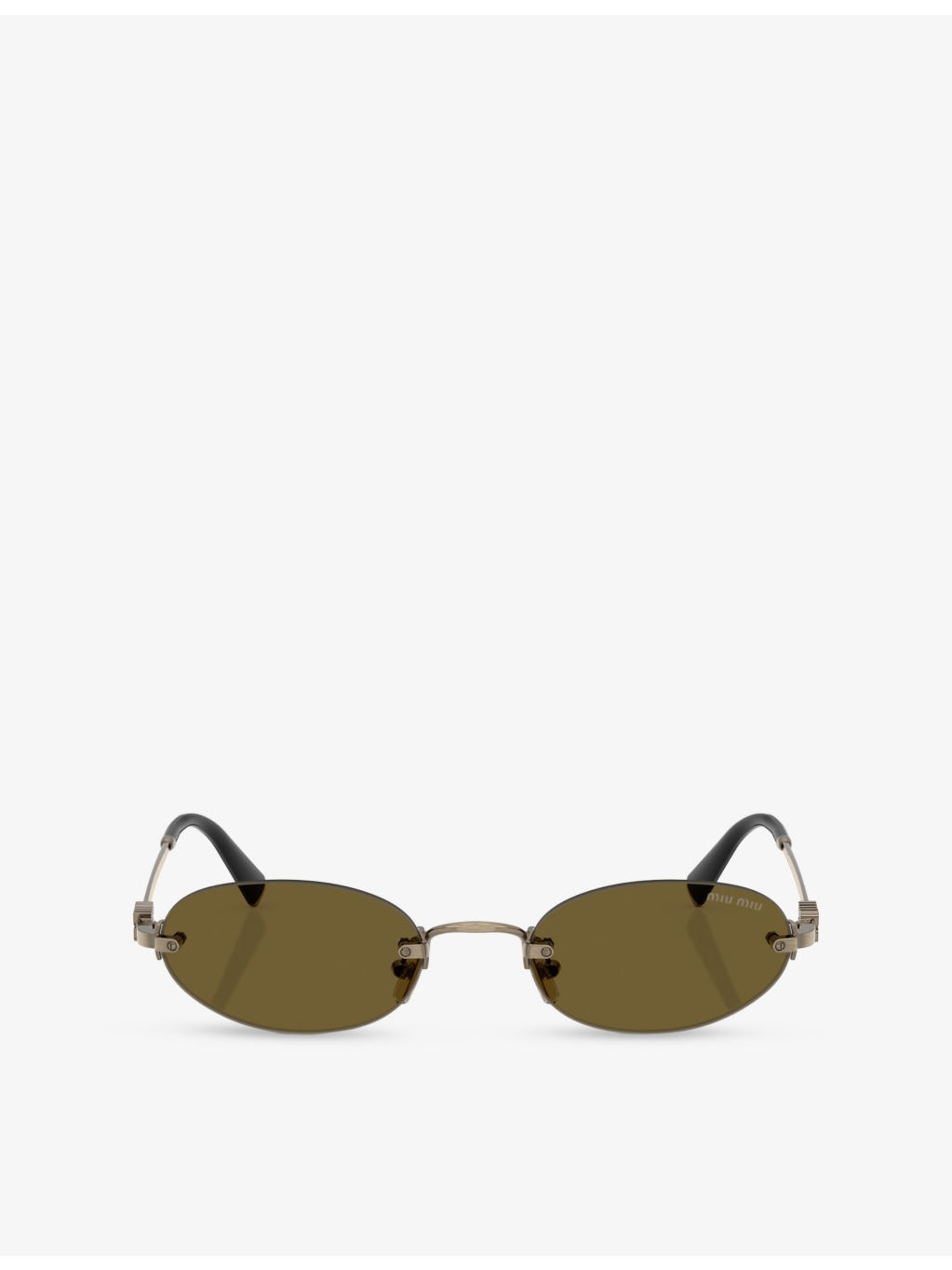 A54S Oval-Frame Metal Sunglasses - 1