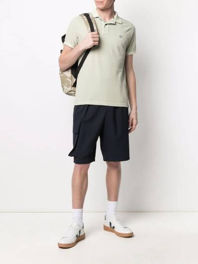 Stone Island logo-patch cotton polo shirt outlook