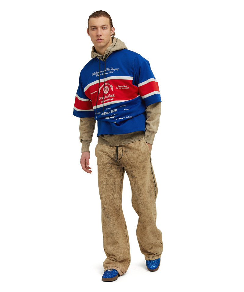 T-shirt with "Msgm Lithography and 77" writing 5