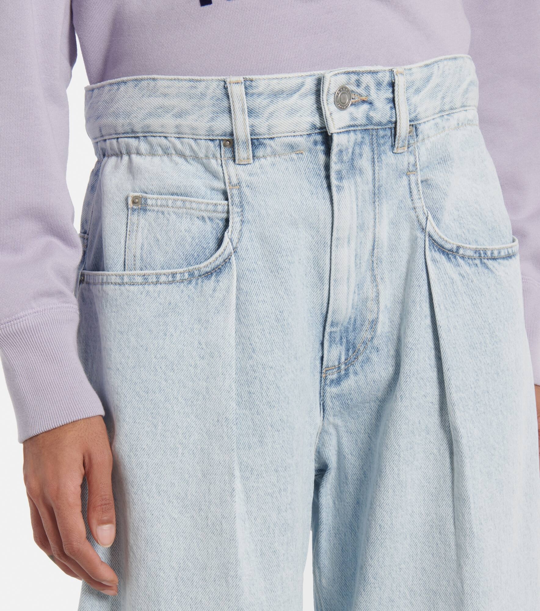 Rachelle mid-rise wide-leg jeans - 4