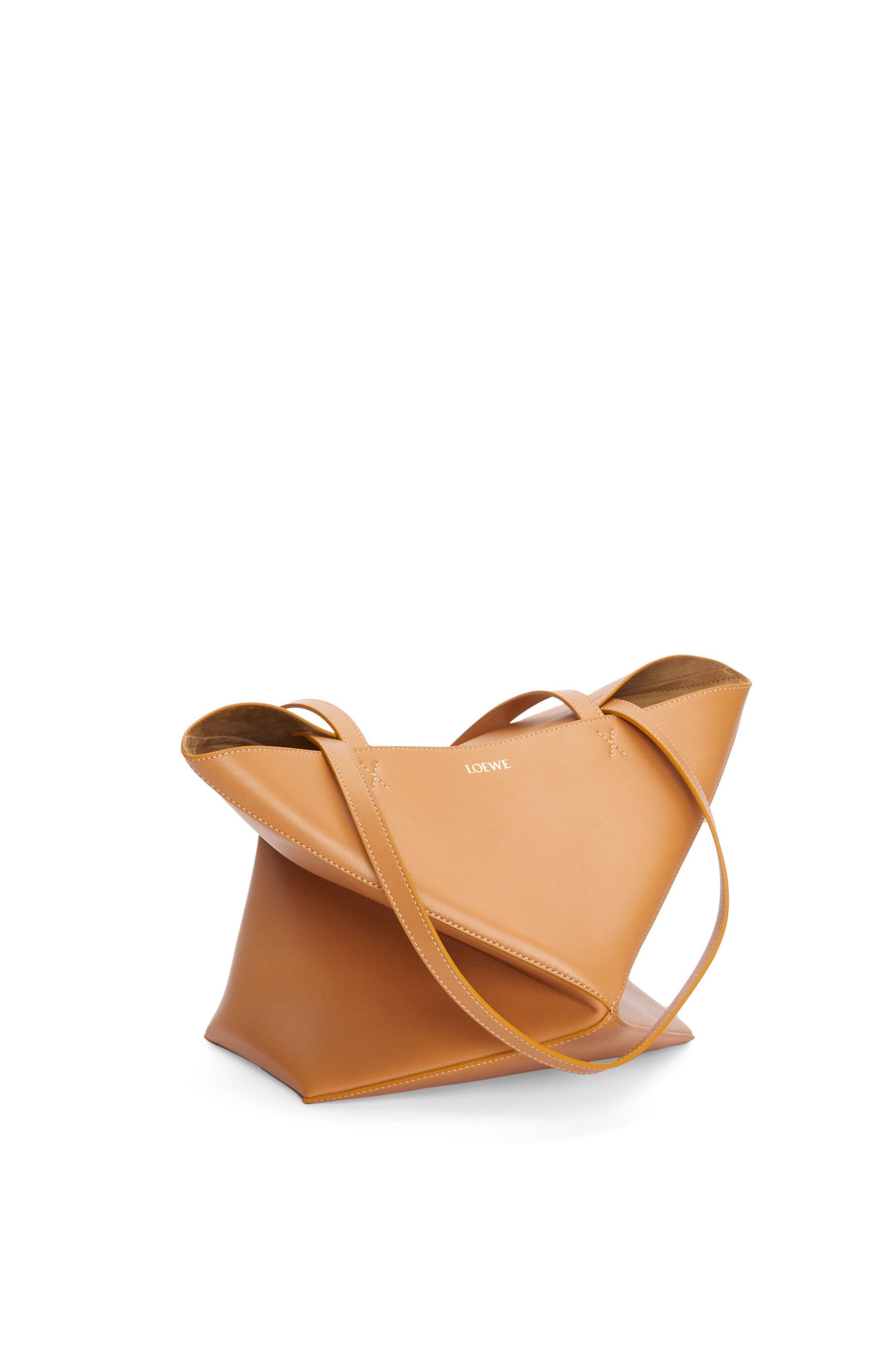 Puzzle Fold Tote in shiny calfskin - 5