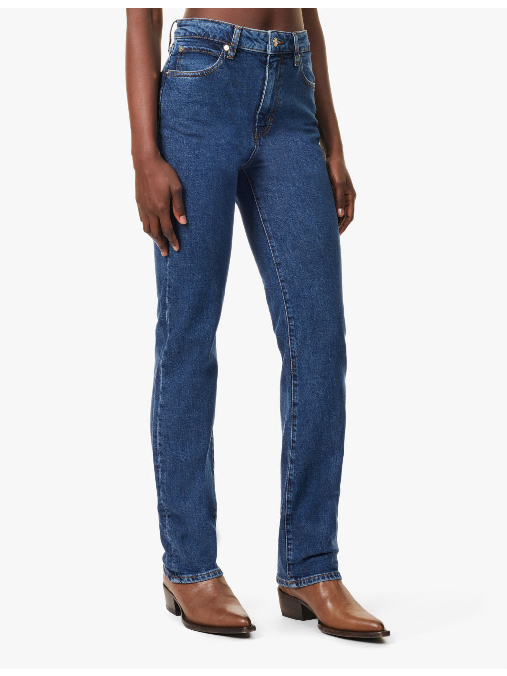 The Ruler high-rise straight-leg stretch-denim jeans - 3