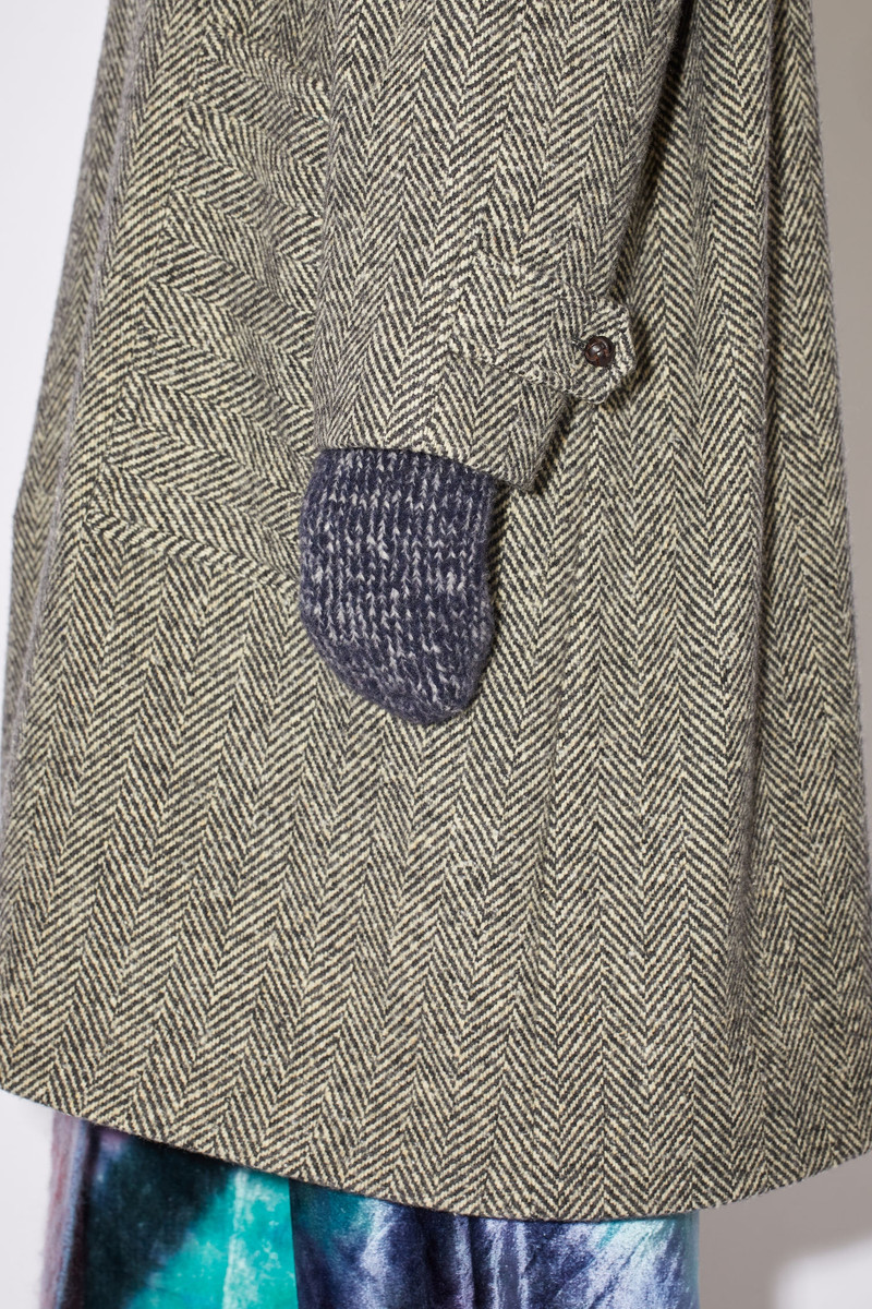 Herringbone coat - Black/Ecru 7