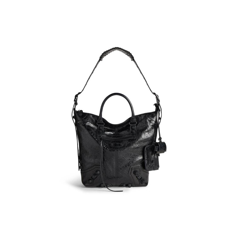Men's Le Cagole Men Medium Tote Bag in Black 1