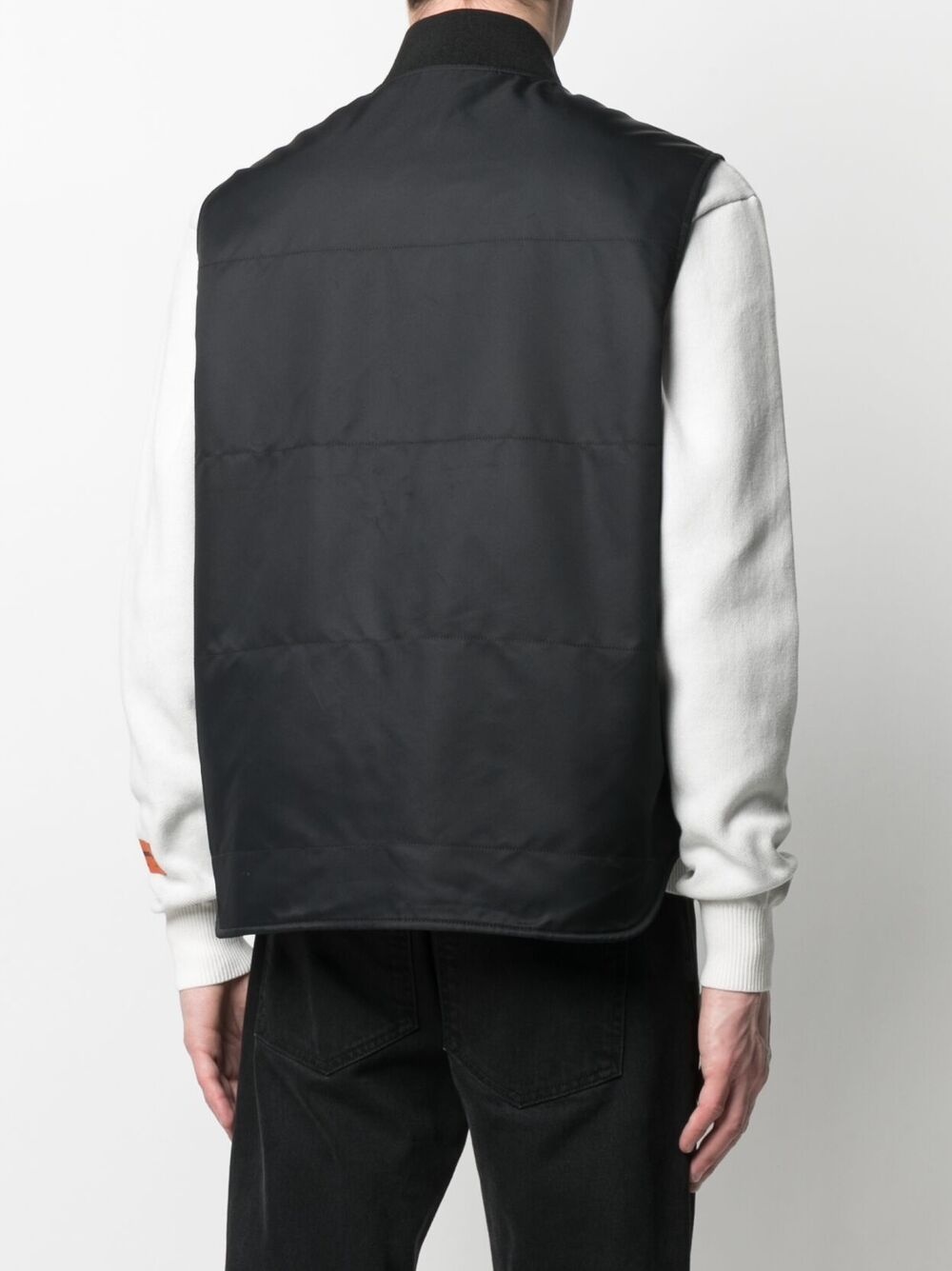 zip pocket vest jacket - 4