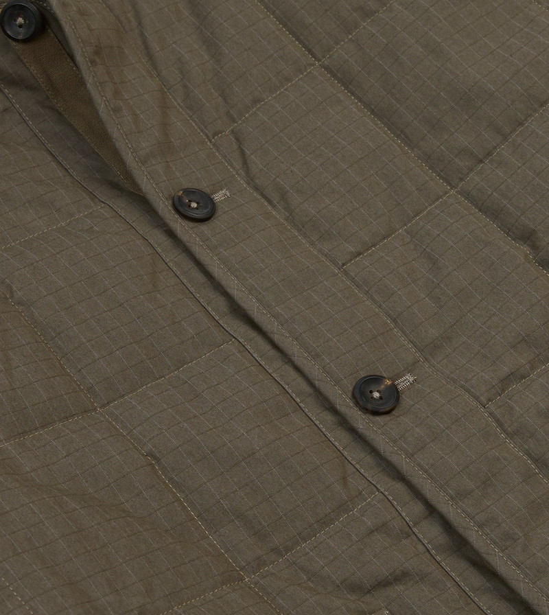 Olive Ripstop Quilted Chore Jacket 4