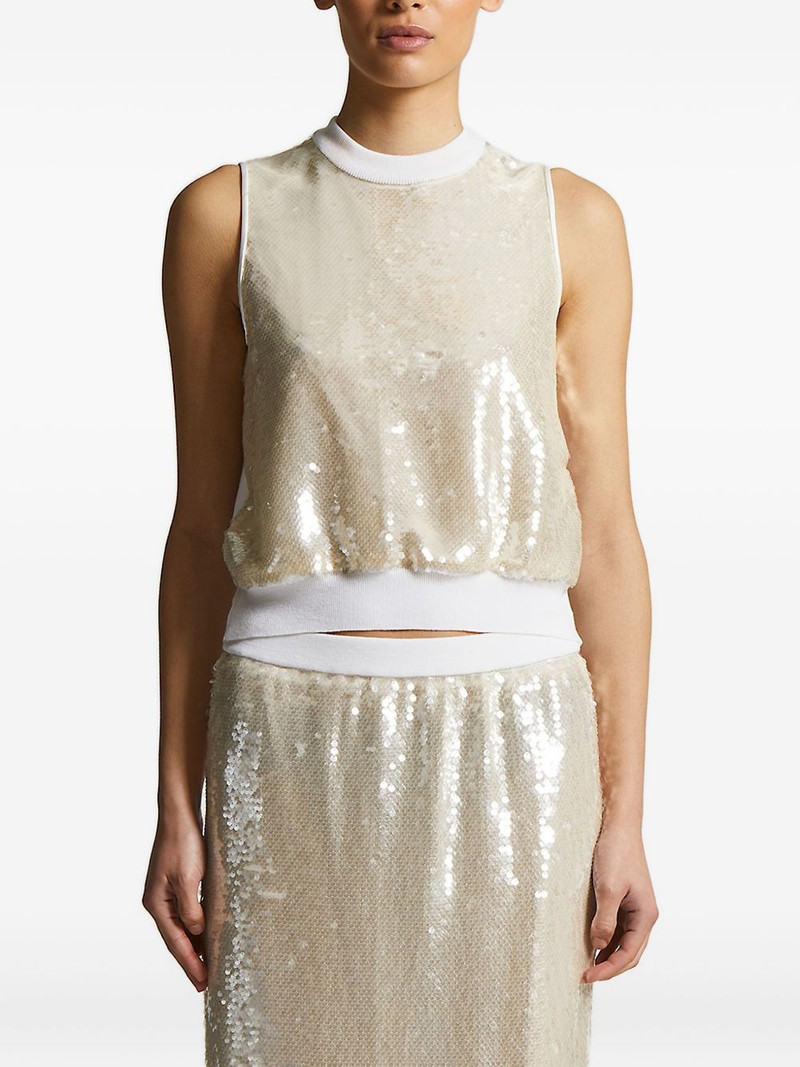 sequin-embellished sleeveless top 1