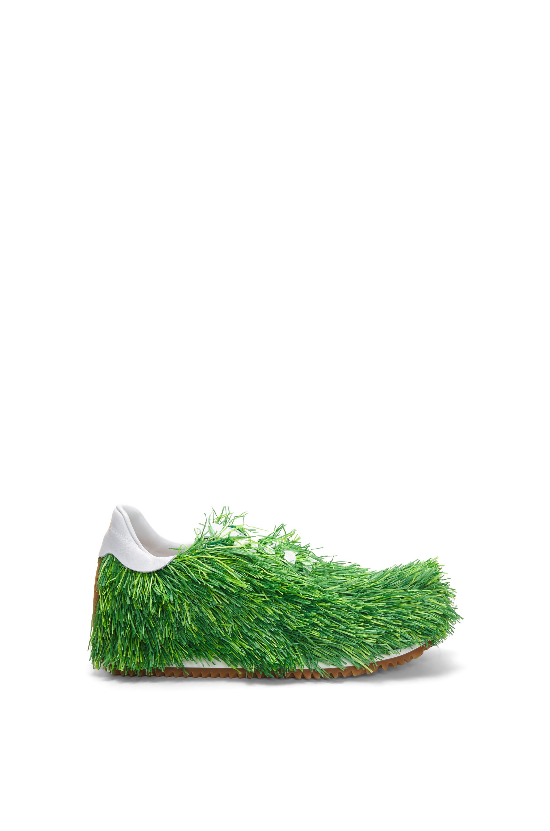 Grass sneaker in   canvas and raffia - 1