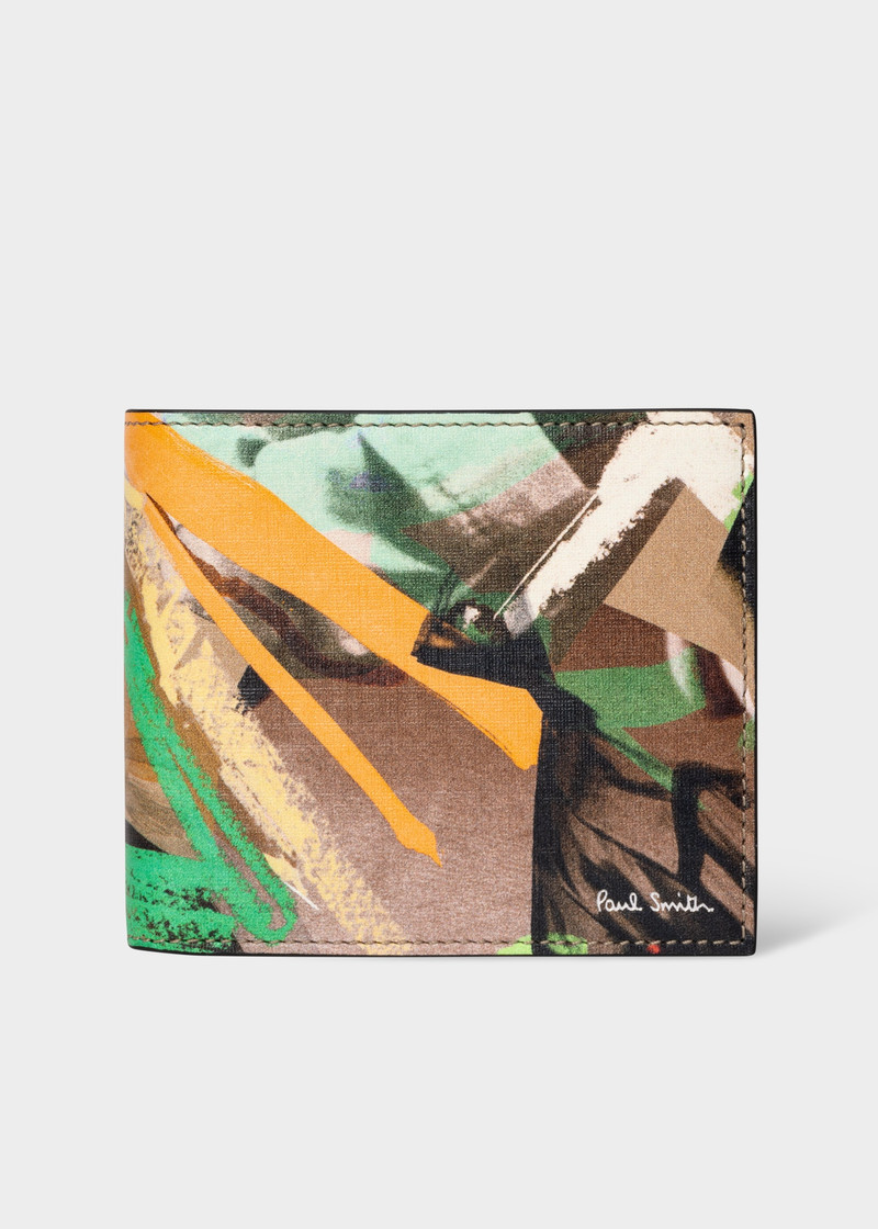 'Life Drawing' Print Leather Billfold Wallet 1