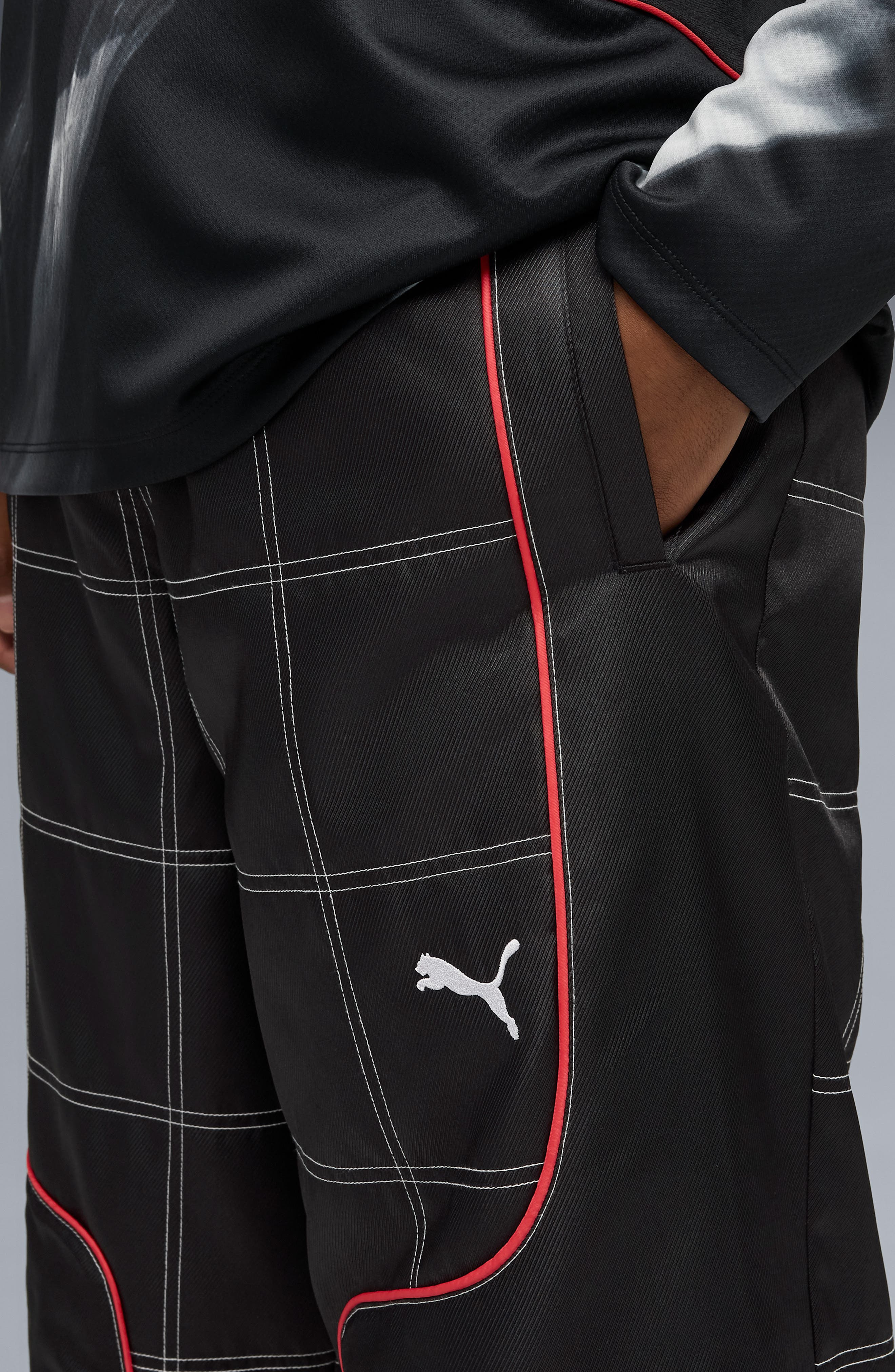 PUMA F1 Lifestyle Racing Pants in Puma Black at Nordstrom - 3