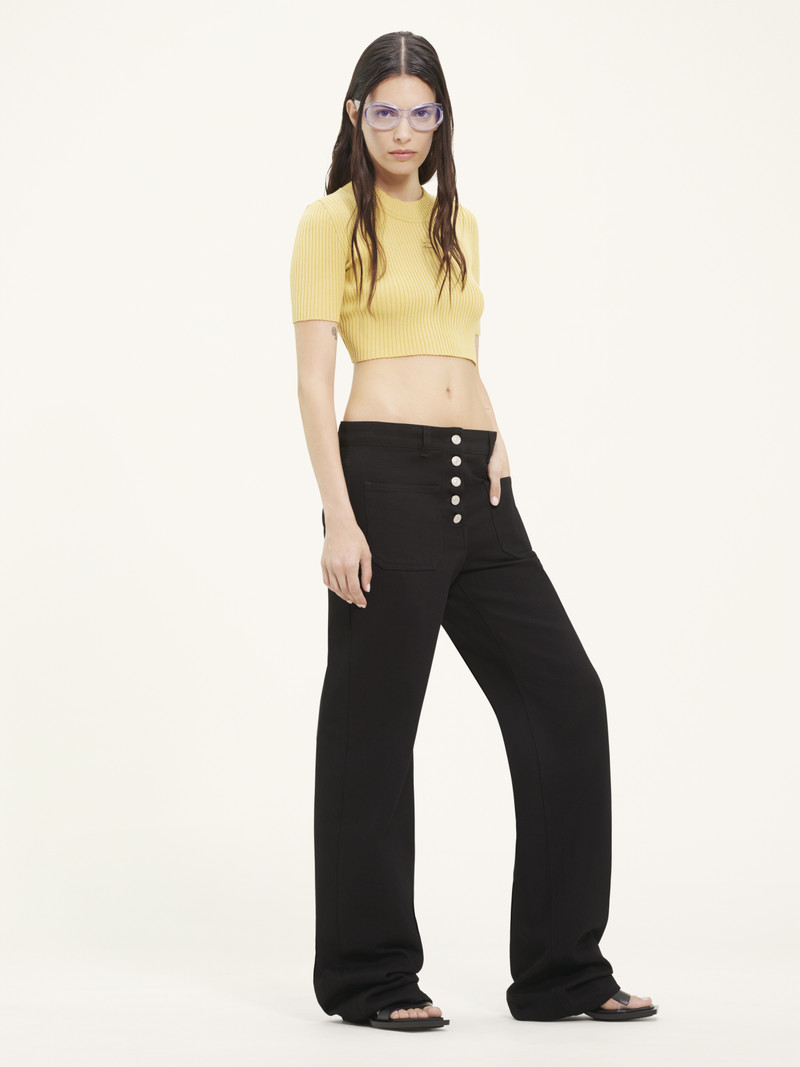MOCKNECK RIB KNIT CROPPED TOP 3