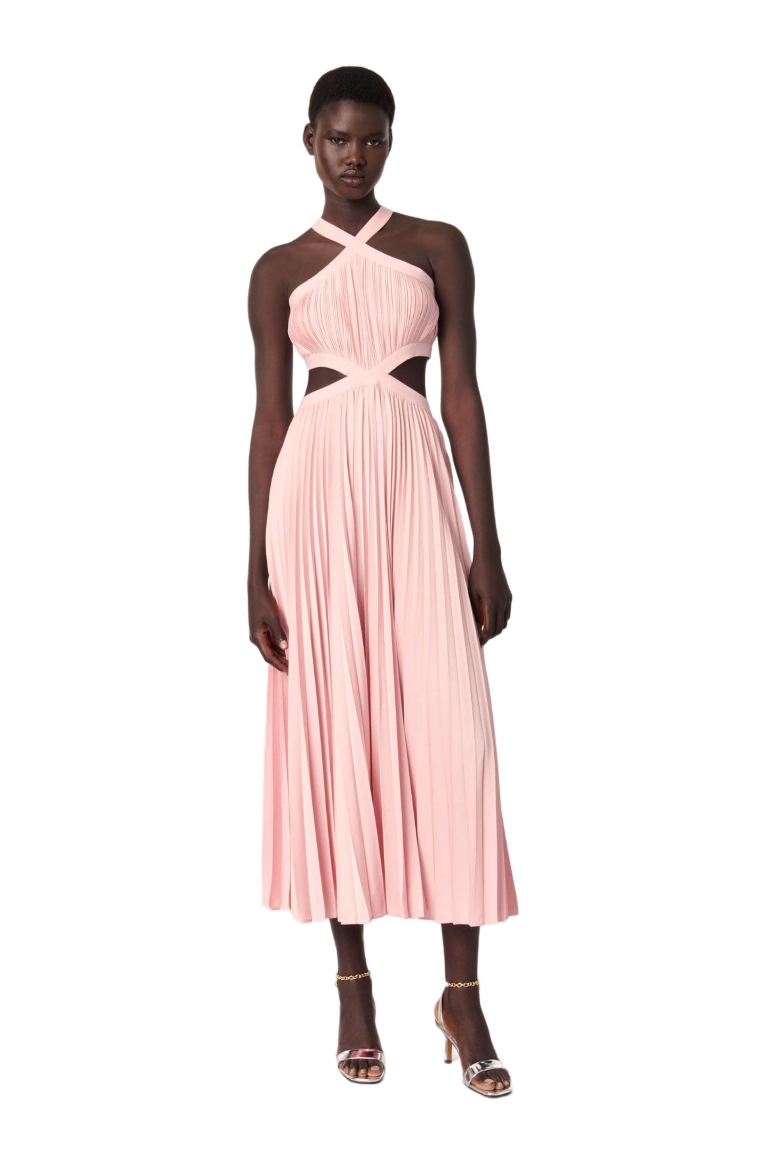 maje Pleated maxi dress in Pink at Nordstrom - 3
