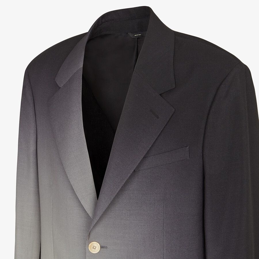 Black wool blazer - 4