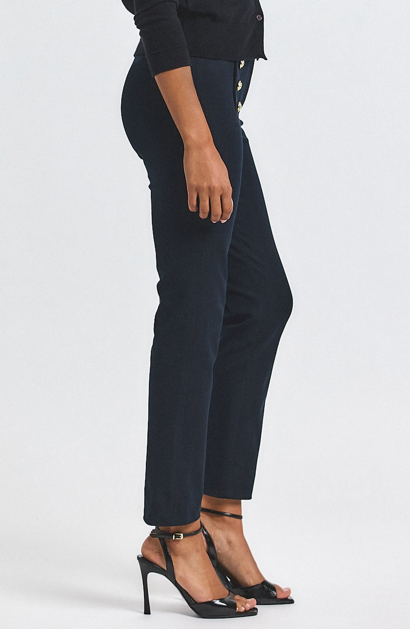 Derek Lam 10 Crosby Robertson Slim Straight Leg Pants in Midnight at Nordstrom - 3