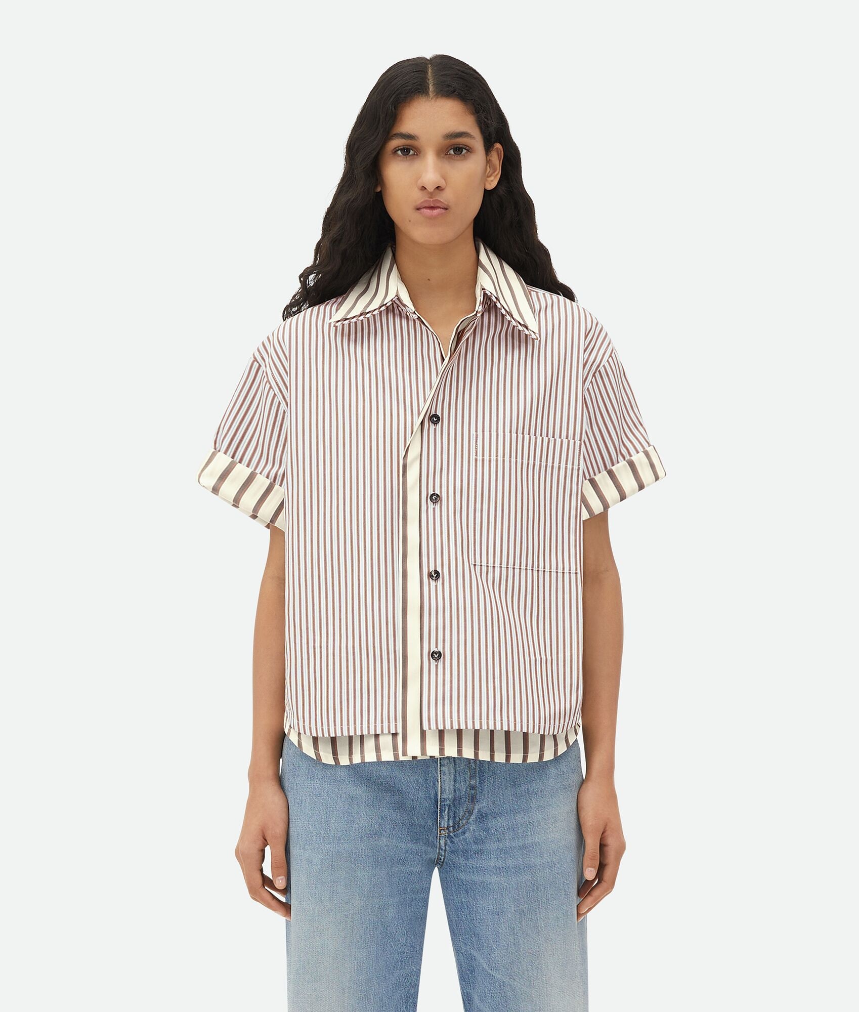 Double Layer Cotton And Silk Shirt - 1