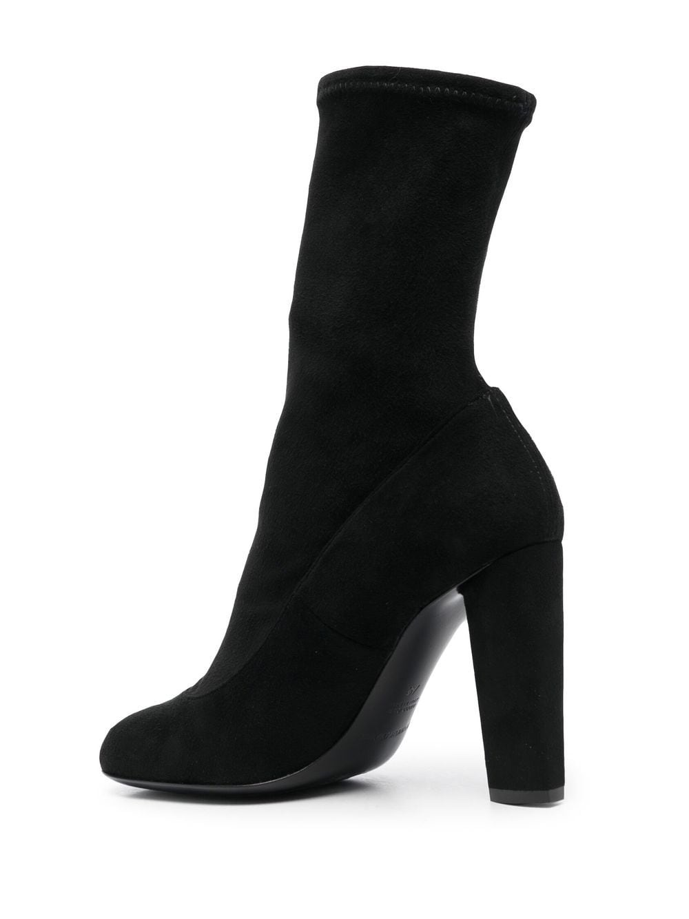 sock-style heeled ankle boots - 3