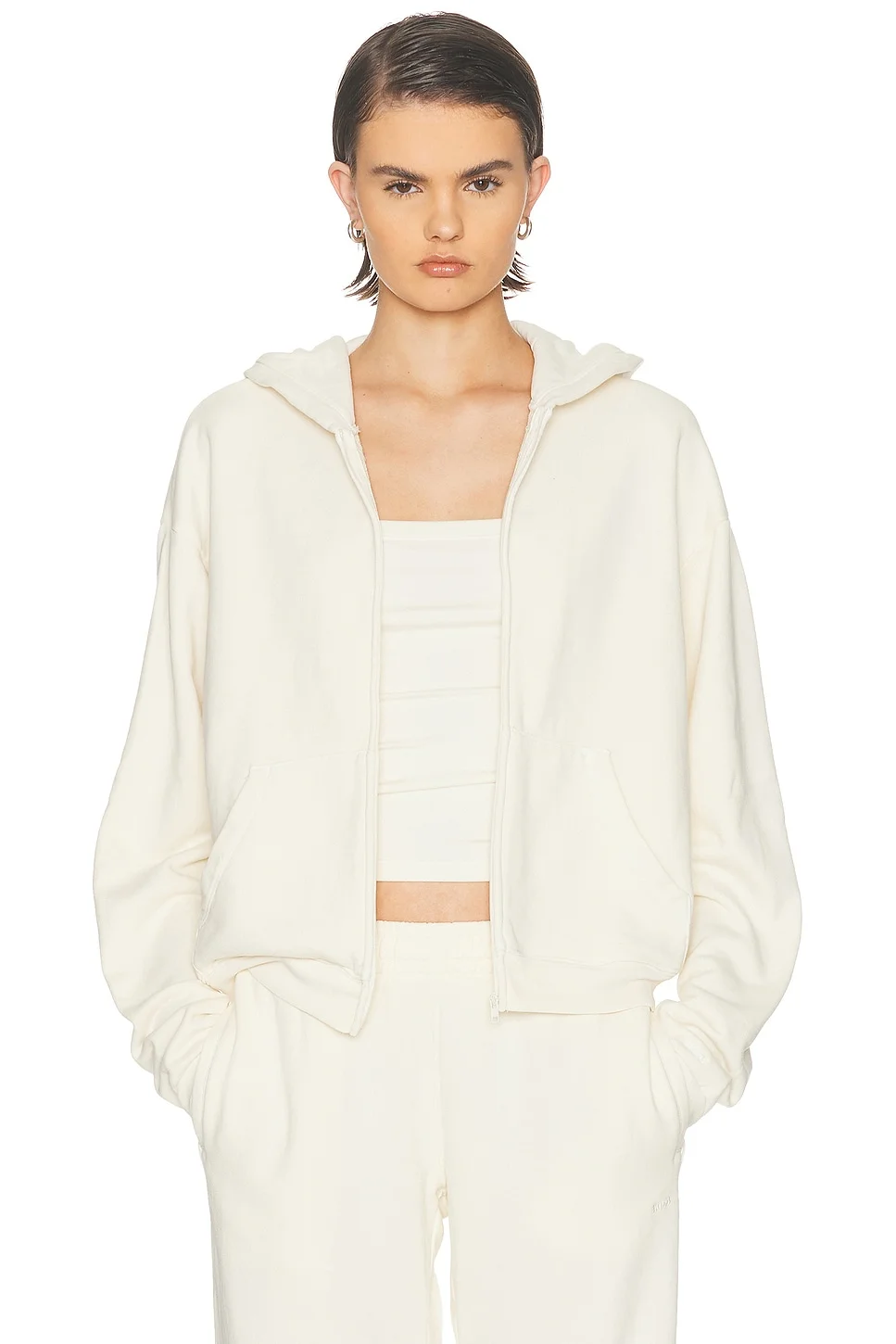 French Terry Zip Up Hoodie - 1
