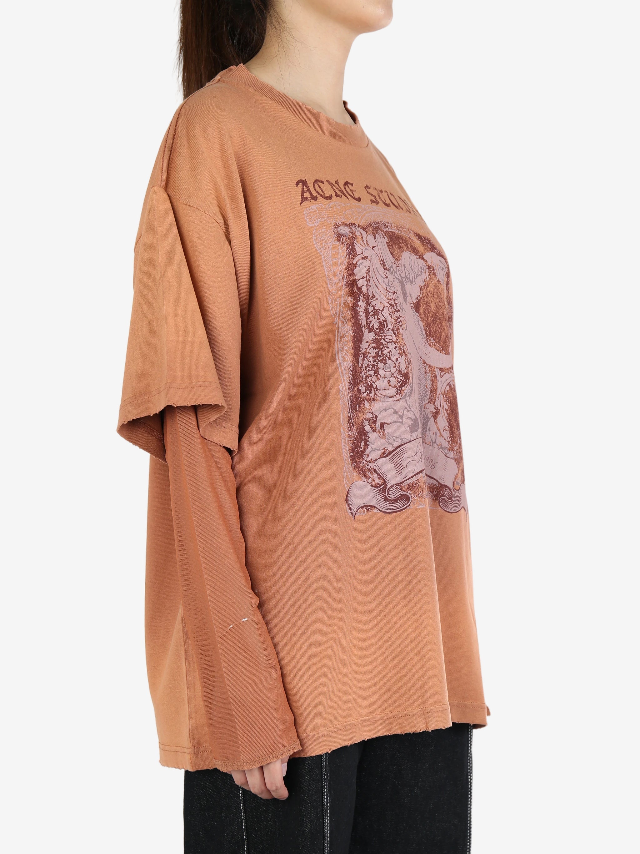 ACNE STUDIOS Women Layered Print T-Shirt - 2