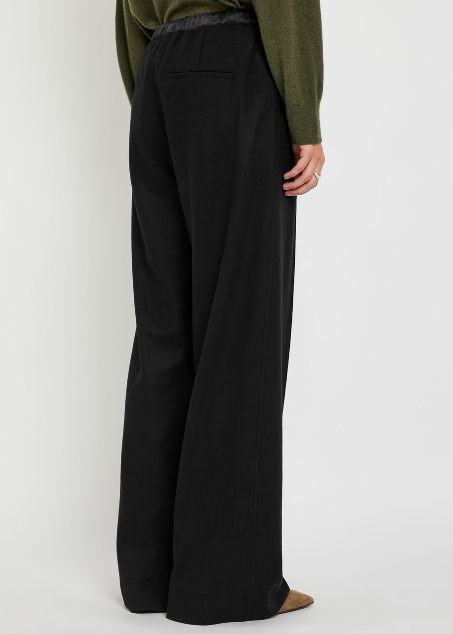 Vince Satin-trim Straight-leg Trousers - 3