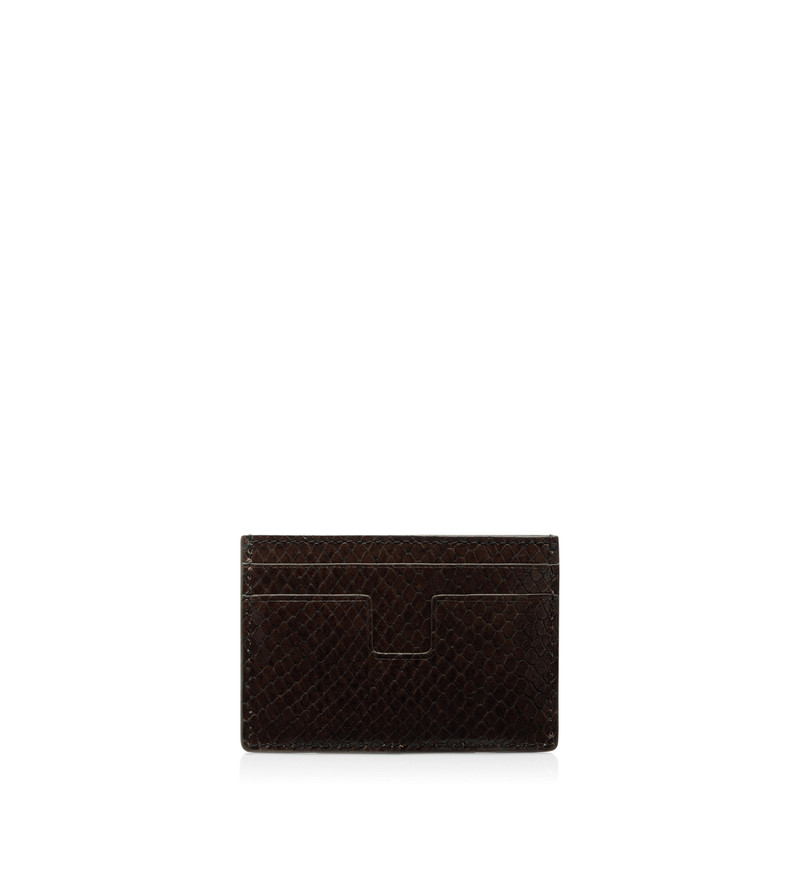 TOM FORD PRINTED PYTHON CARDHOLDER outlook