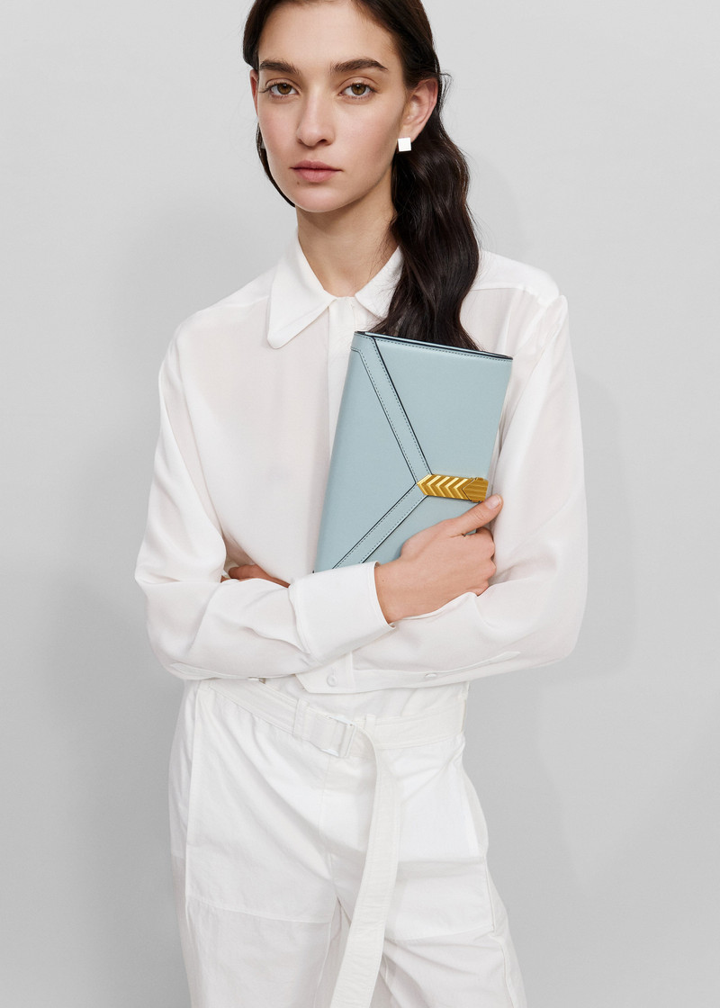 BEVZA Bevza 3D-Collar Shirt - Ivory outlook