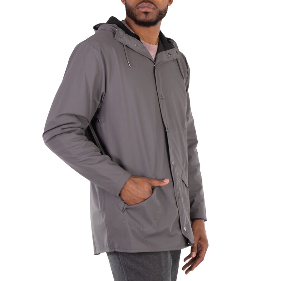 Rains Waterproof Lightweight Jacket in Grey - 2