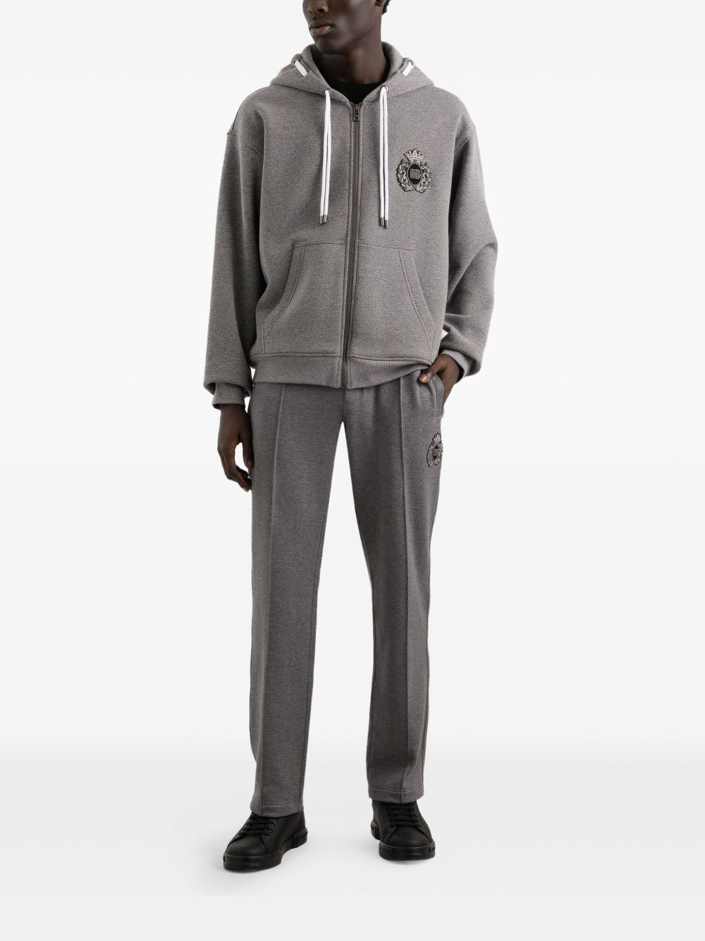logo-embroidered side-stripe track pants - 2