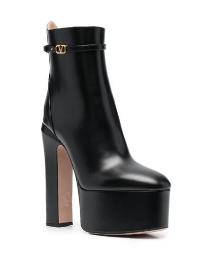 Valentino Tan-Go leather platform boots outlook