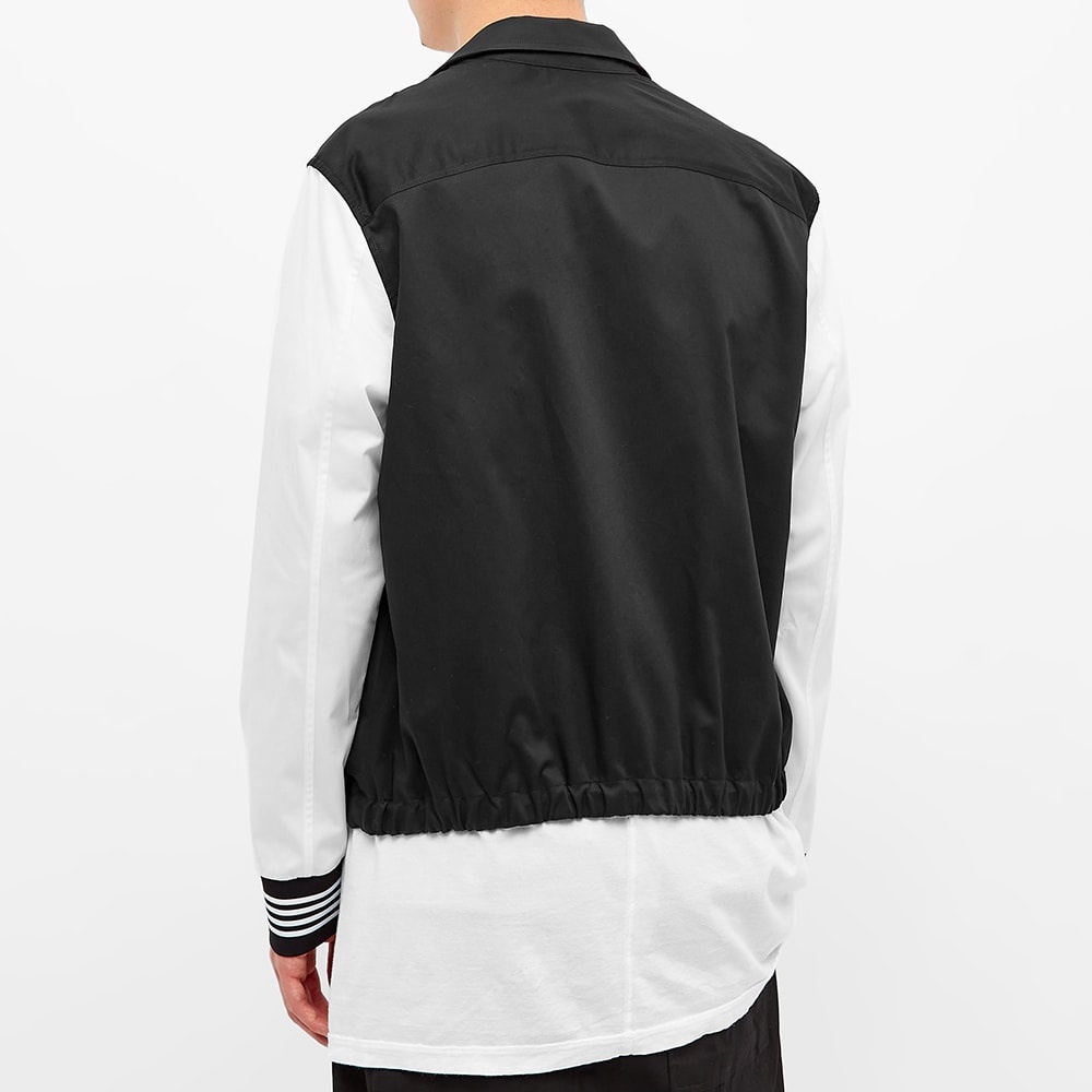 Neil Barrett Logo Contrast Sleeve Coach Jacket - 6