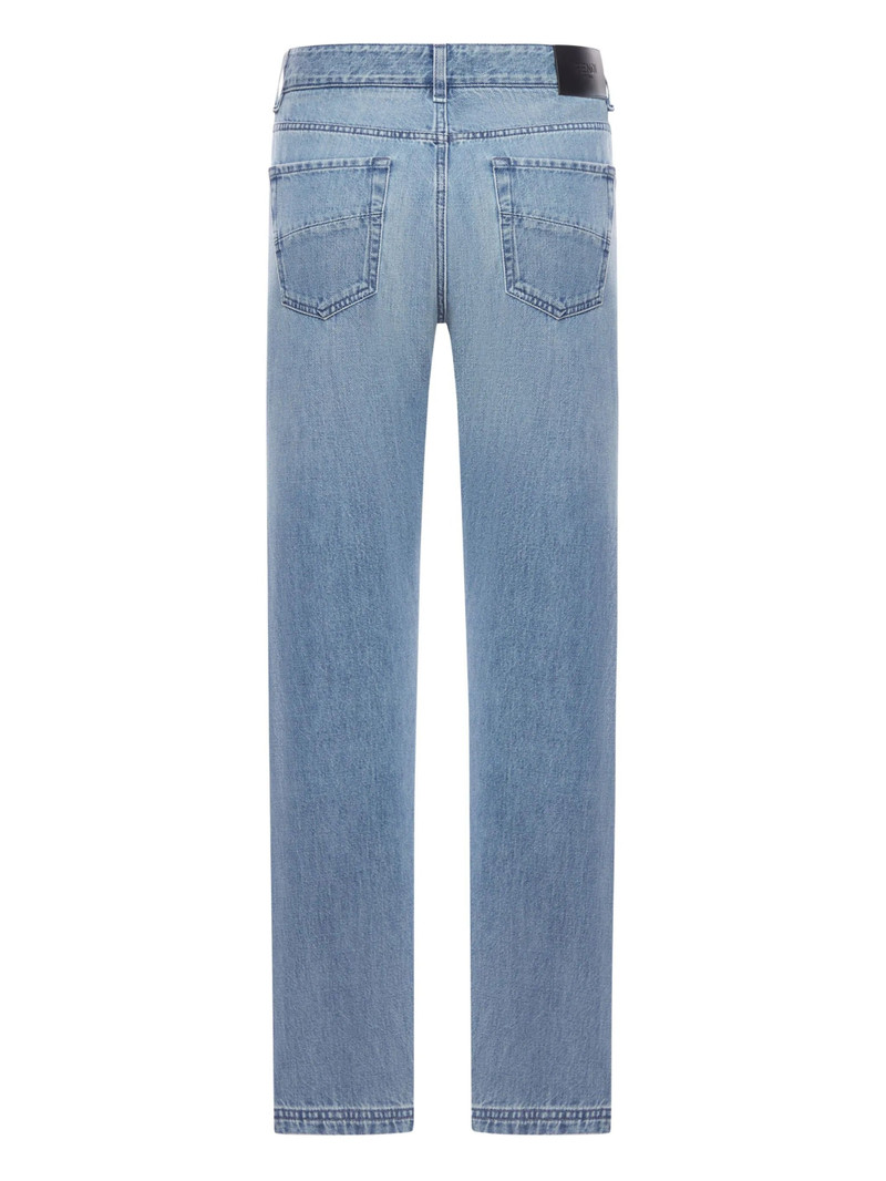 FENDI five-pocket stonewash jeans outlook