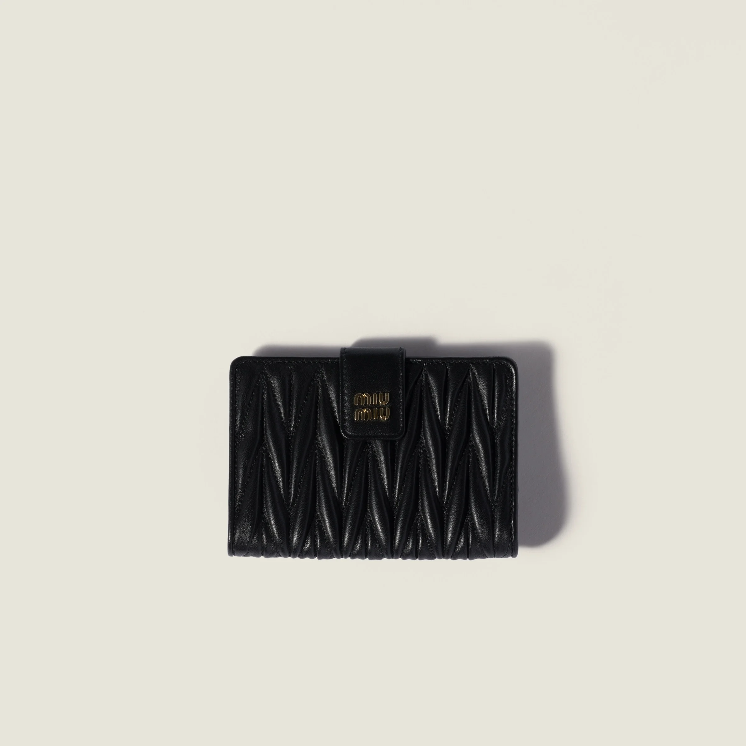 Matelassé nappa leather wallet - 1