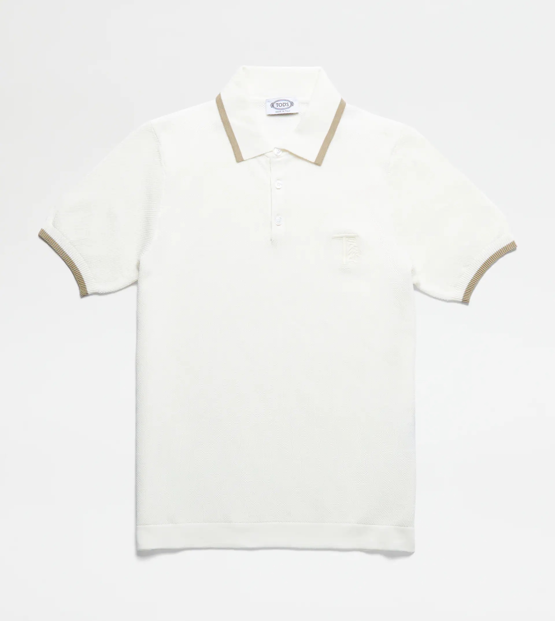 PIQUET POLO SHIRT - WHITE - 1