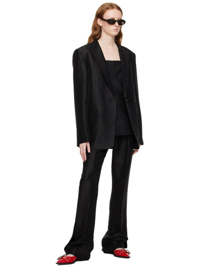 Helmut Lang Black Flared Trousers outlook