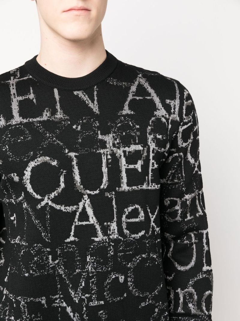 logo-print crew-neck jumper - 5