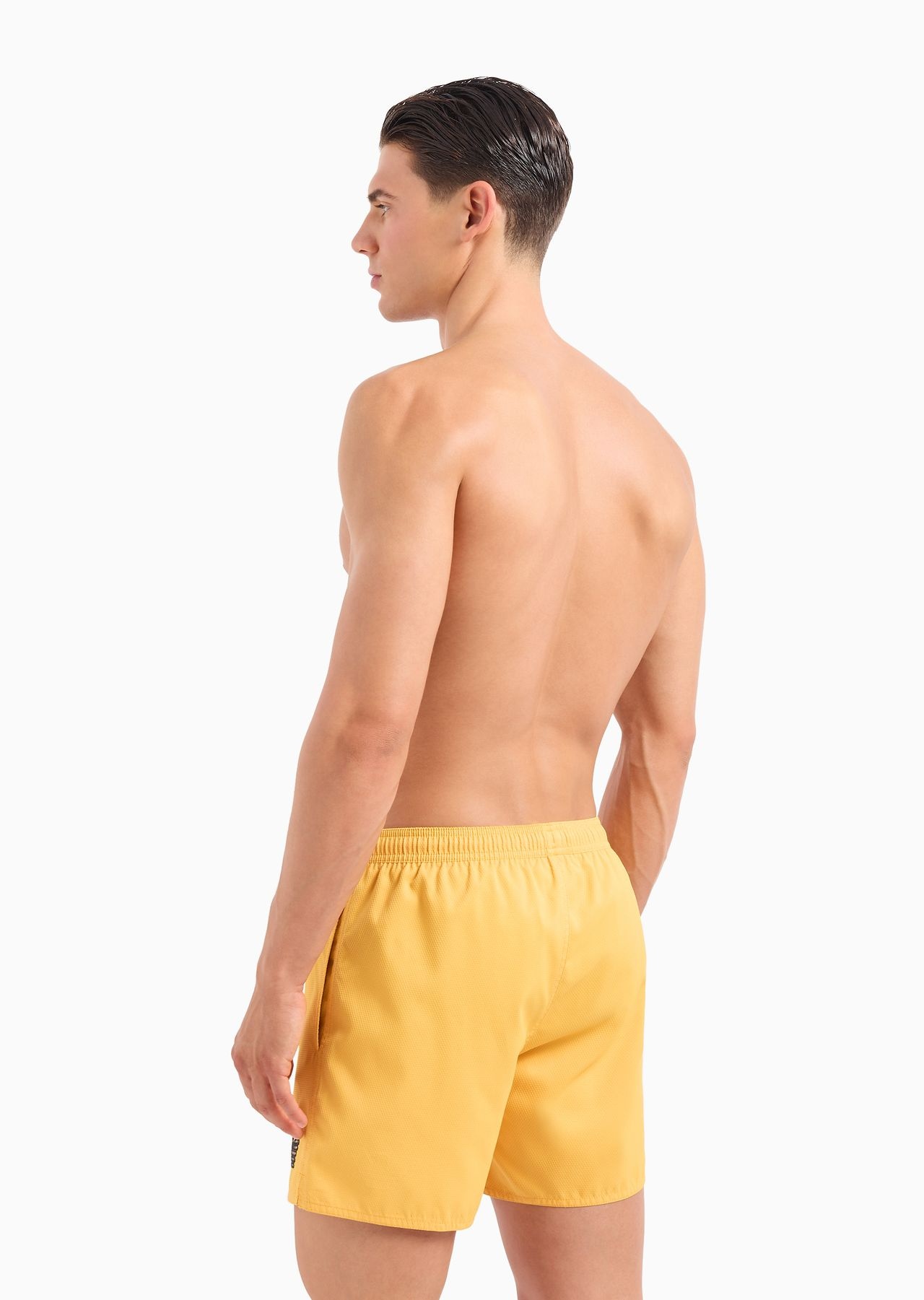Honeycomb weave fabric swim shorts - 3