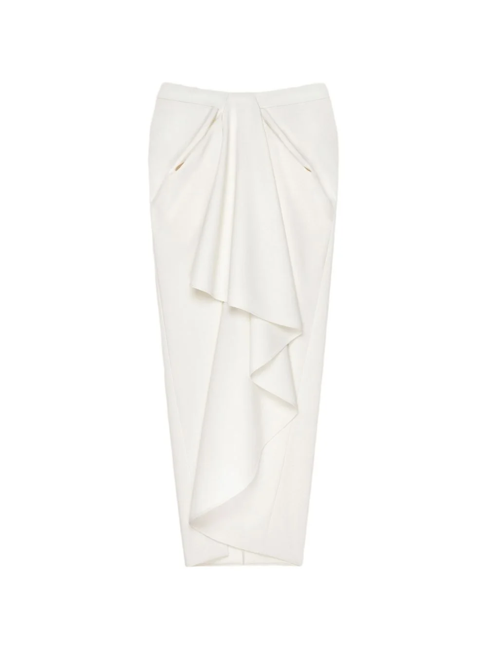 draped maxi skirt - 1