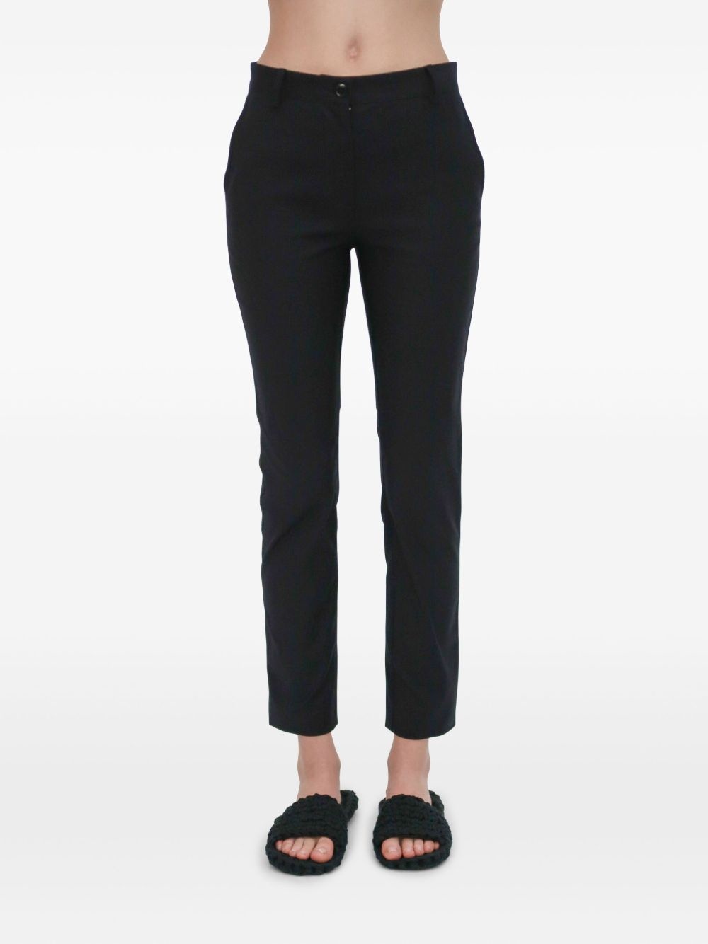 cropped skinny trousers - 6
