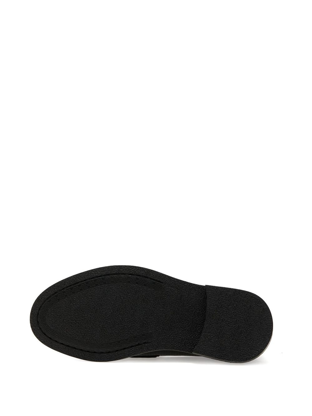 chain-link perforated loafers - 4
