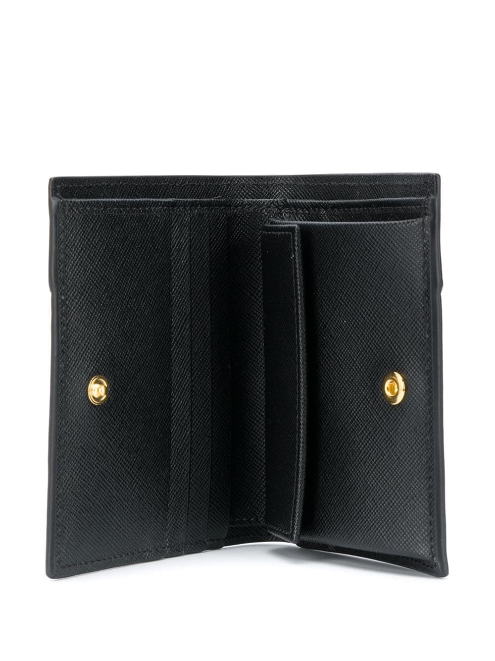 logo-print leather bi-fold wallet - 3