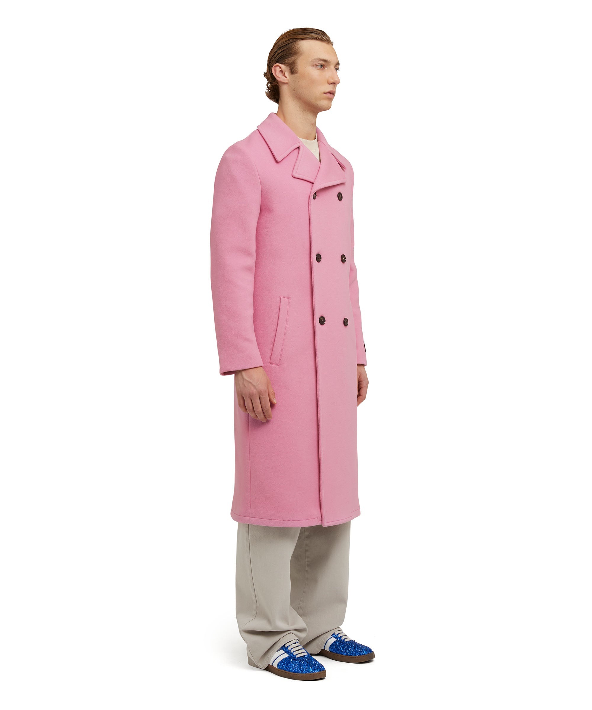 Virgin wool "Wool Coating" double-breasted coat - 4