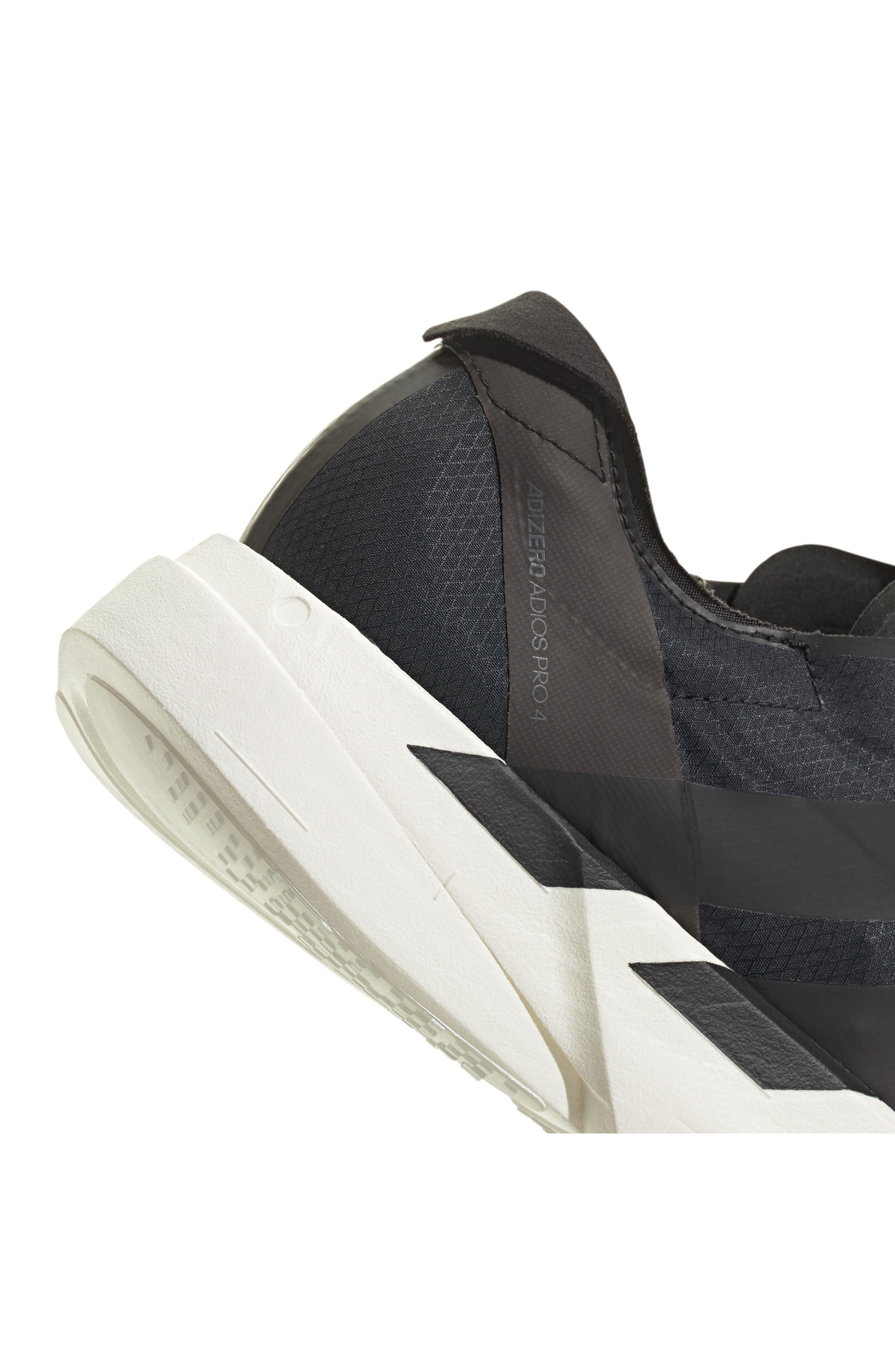 adidas Gender Inclusive Adios 9 Pro 4 Running Sneaker in Black/Black/Grey at Nordstrom - 7