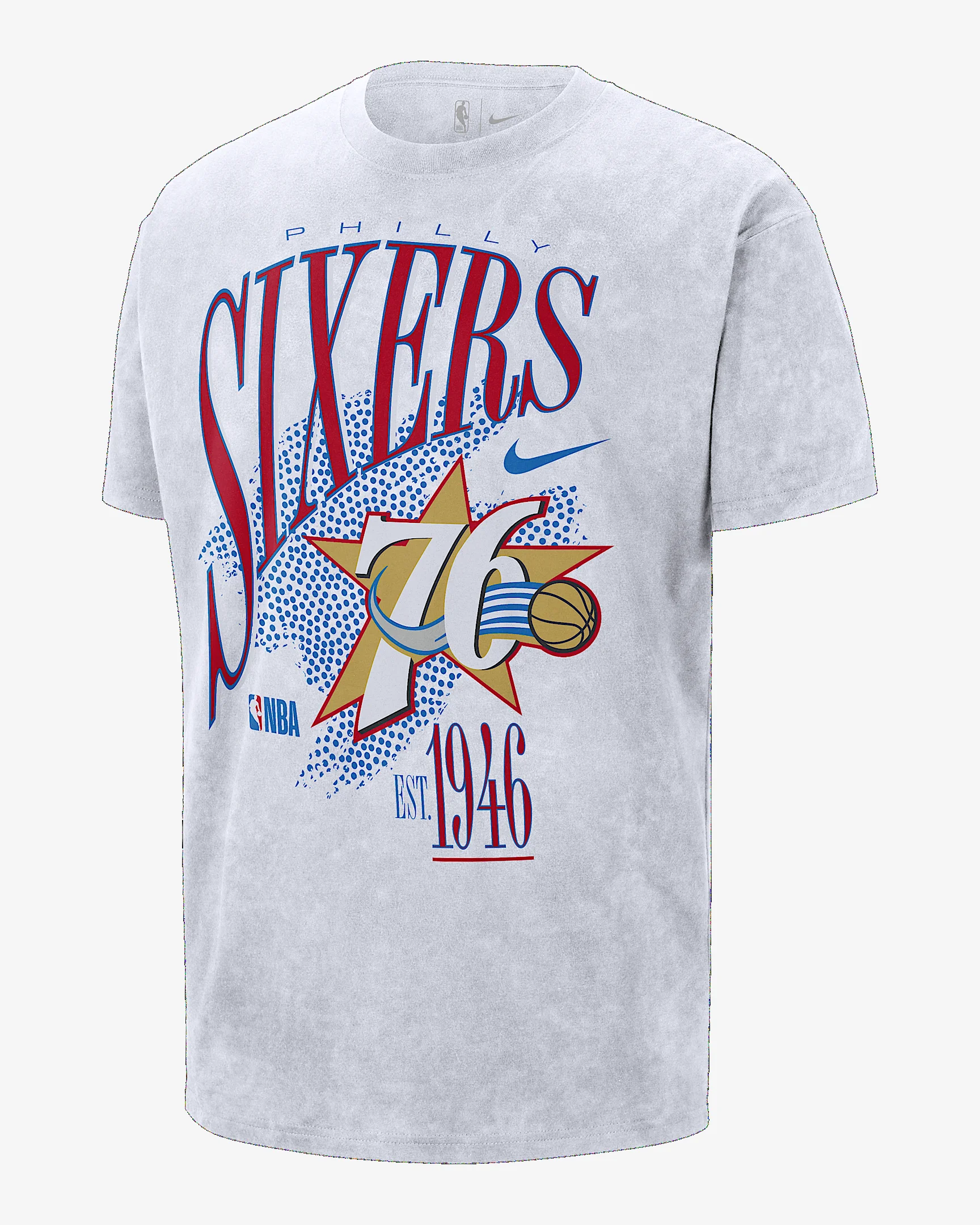 Philadelphia 76ers Hardwood Classics Men's Nike NBA T-Shirt - 1