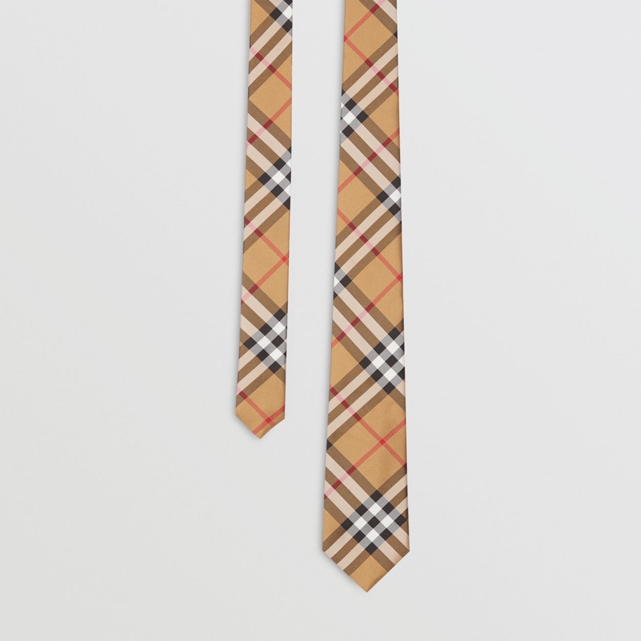 Modern Cut Vintage Check Silk Tie - 1