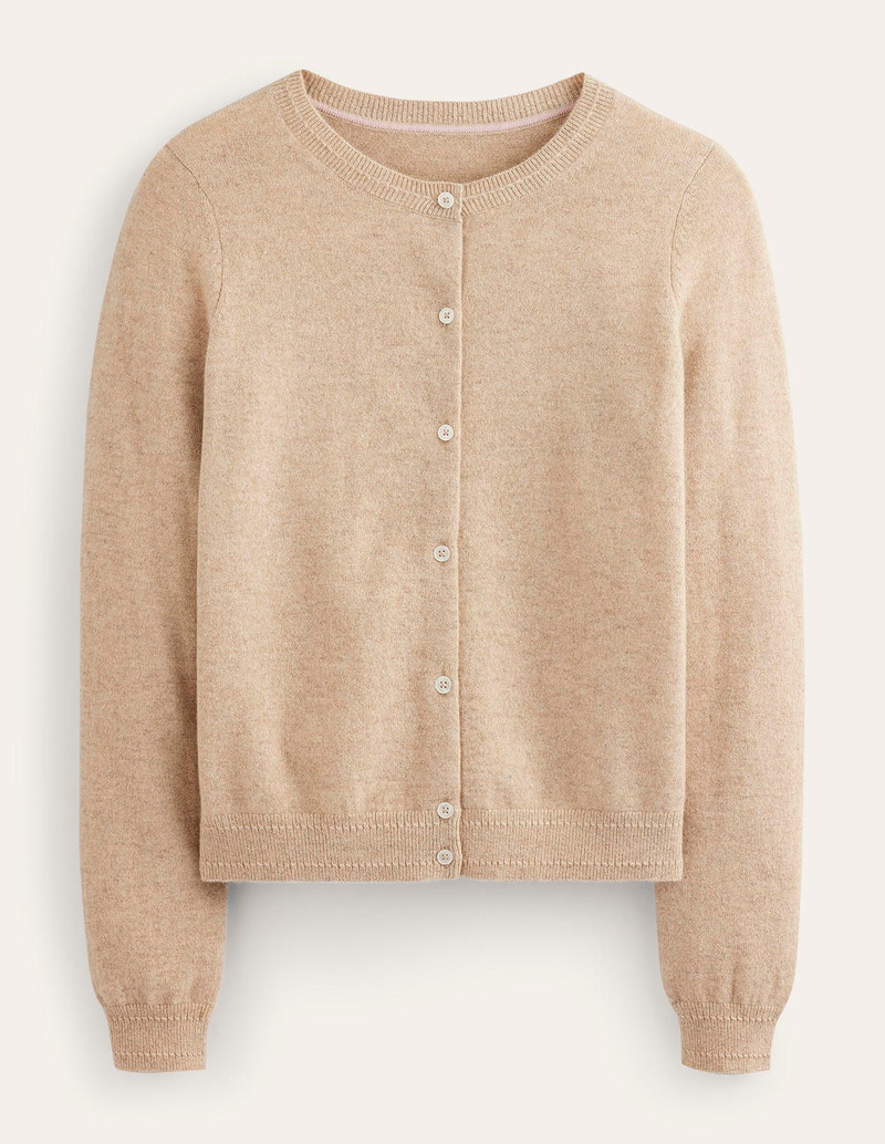 Eva Cashmere Crew Cardigan-Chinchilla Melange 1