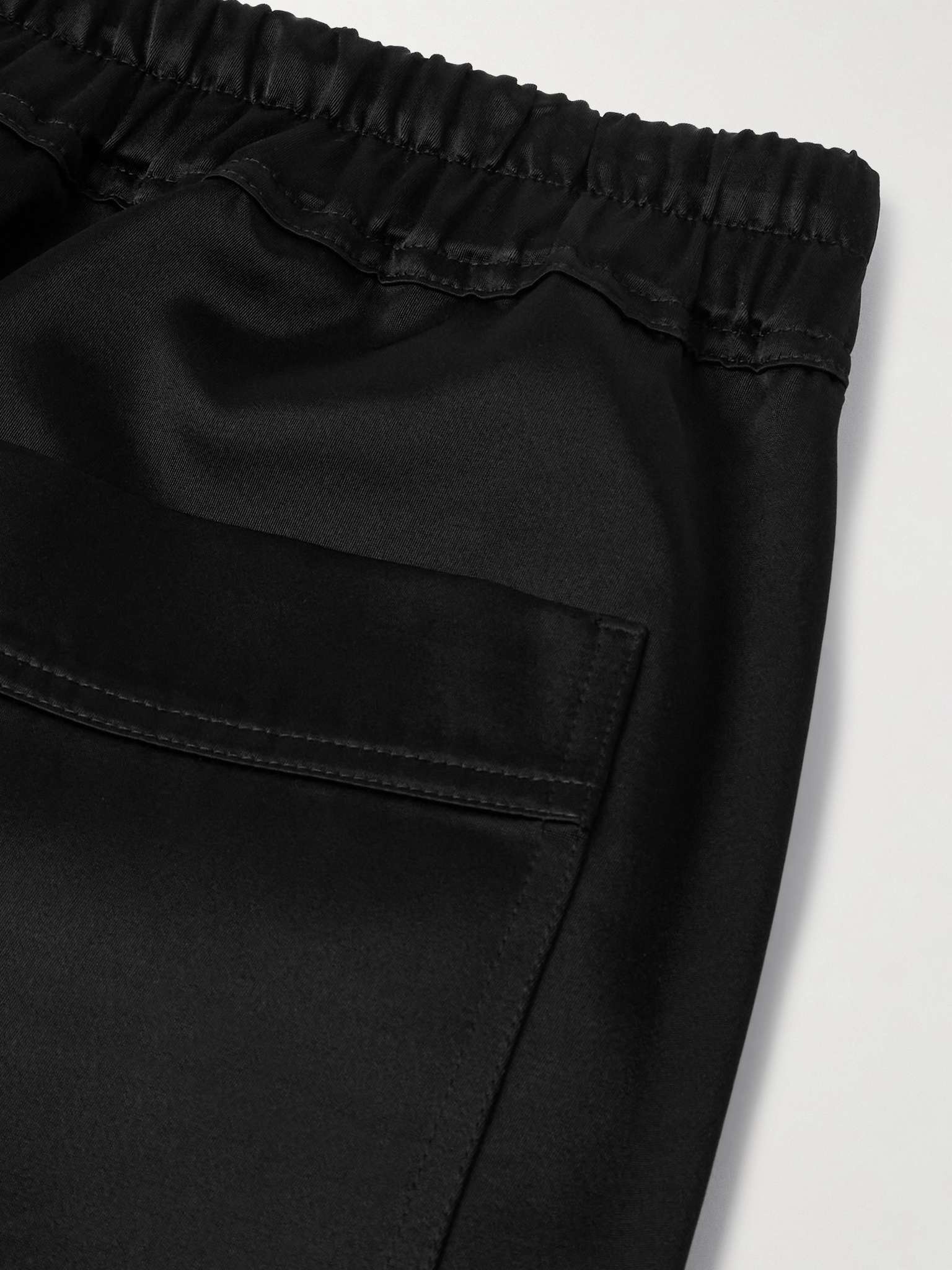 Straight-Leg Satin Drawstring Shorts - 5