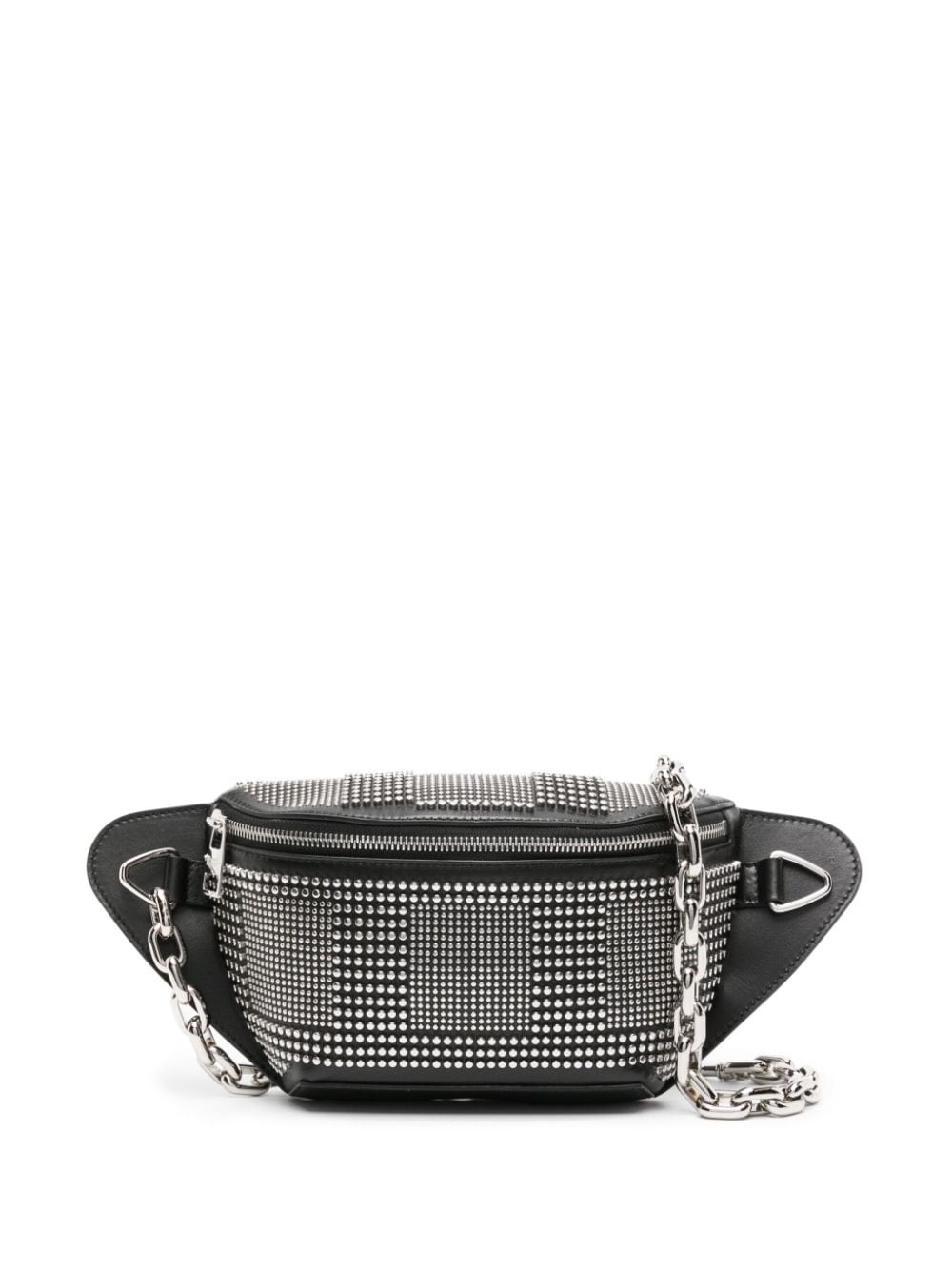 stud-embellished leather messenger bag 1